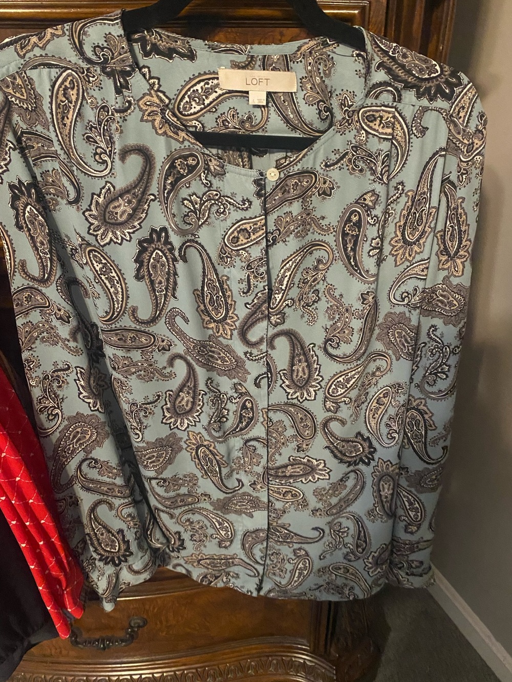 LOFT Paisley Print blouse
